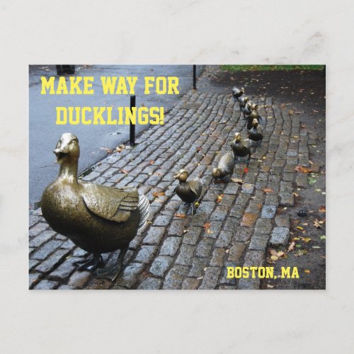 Make Way For The Ducklings Postcard