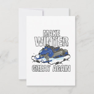 Make Winter Great Again Snowmobile Snow Ski Gift Card