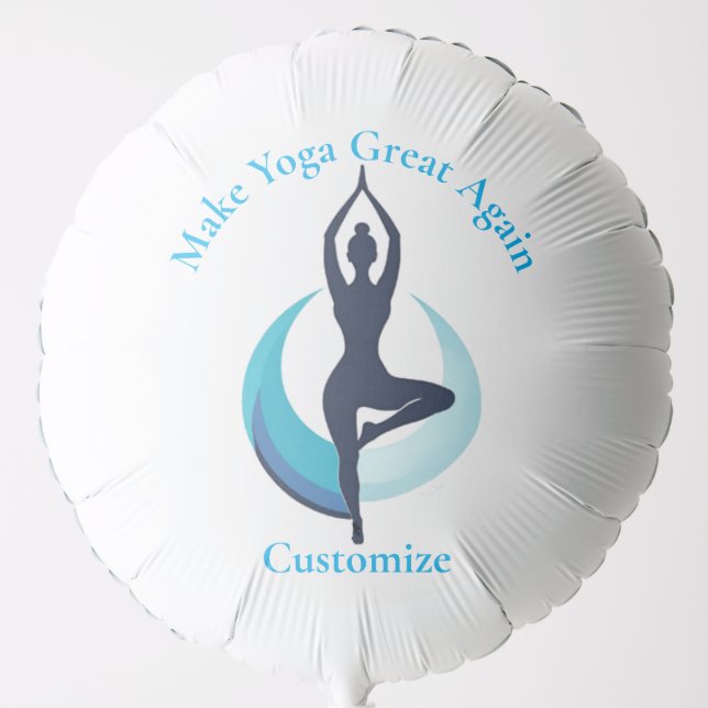 Make Yoga Great Again Thunder_Cove Balloon (Front)