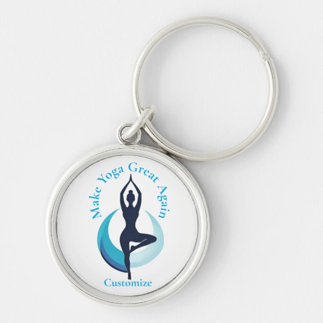 Make Yoga Great Again Thunder_Cove Keychain (Front)