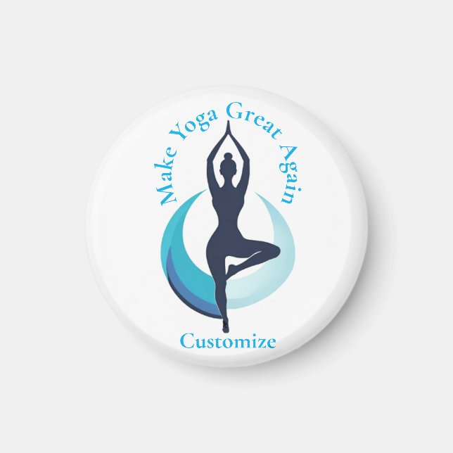 Make Yoga Great Again Thunder_Cove Magnet (Front)