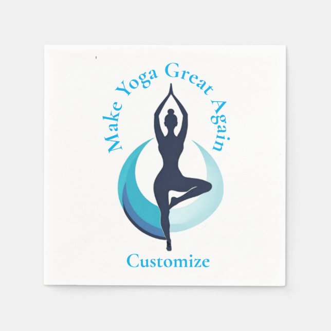 Make Yoga Great Again Thunder_Cove Napkins (Front)