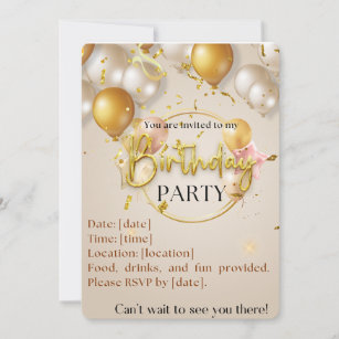 "Make Your Birthday Extra Special with Custom Invi Invitation