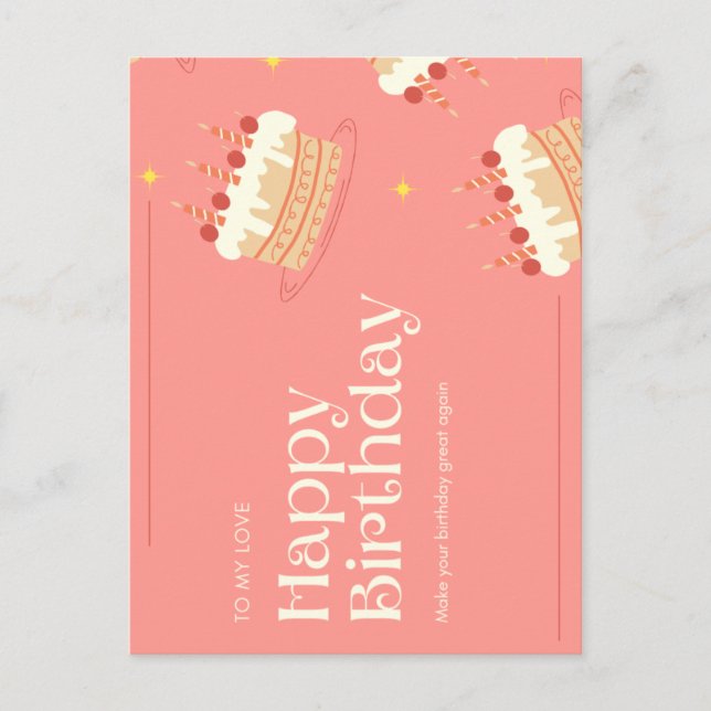 Make your birthday great again invitation (Front)