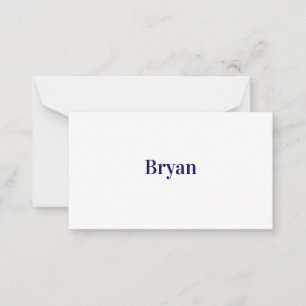Make Your Brand 3.5" x 2" Squared Flat Note Card