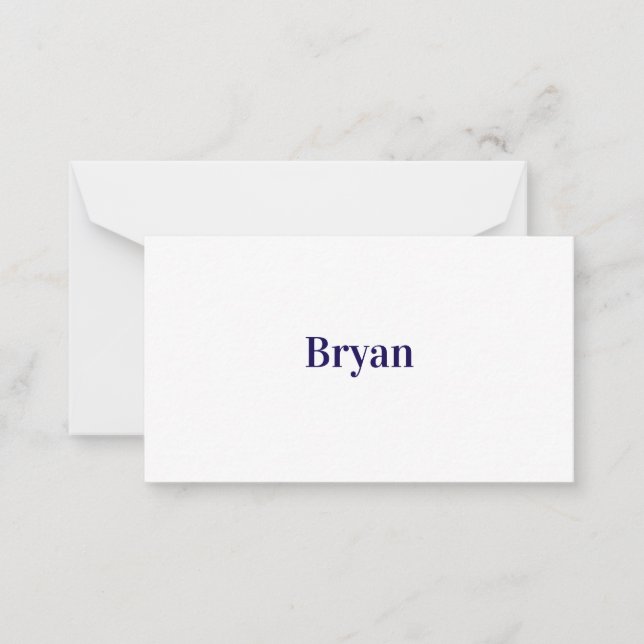 Make Your Brand 3.5" x 2" Squared Flat  Note Card (Front)