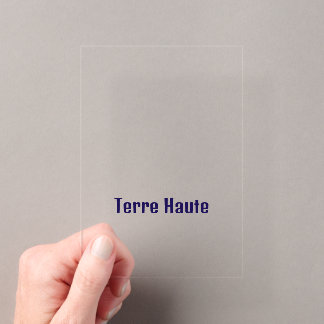 Make Your Brand 3.5" x 5" Acrylic Rsvp Card