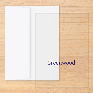 Make Your Brand 4.5" x 6.25" Petite Acrylic Invitation
