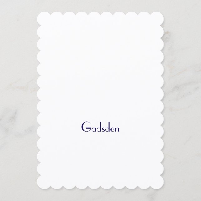 Make Your Brand 5" x 7" Scalloped Flat Program (Front)
