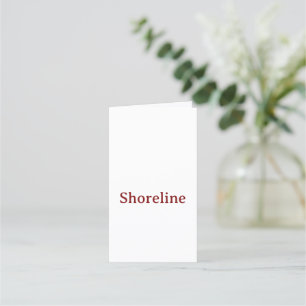 Make Your Brand Book Fold Vertical Folded Appointment Card