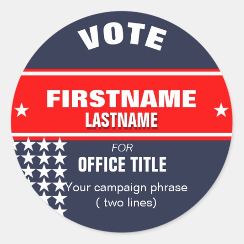 Make your campaign Round Sticker