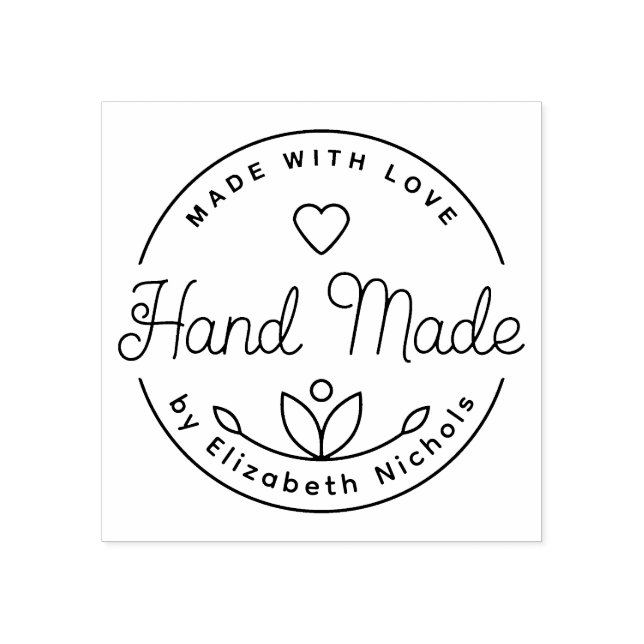 Make Your Chic & Fashionable Handmade Wit Self-ink Rubber Stamp (Imprint)