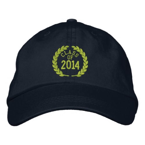 Make your Class Of Your Year Laurels Embroidery Embroidered Baseball Cap