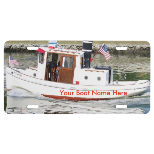Make Your Custom Boat License Plate (Front)