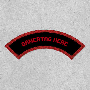 Make your Custom Gamer Tag Rocker Patch