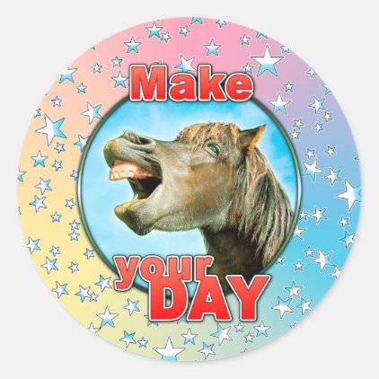 Make your Day Classic Round Sticker