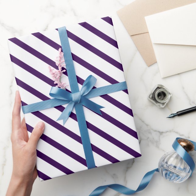 Make Your Gift Elegant in Deep Purple Wrapping Paper (Gifting)