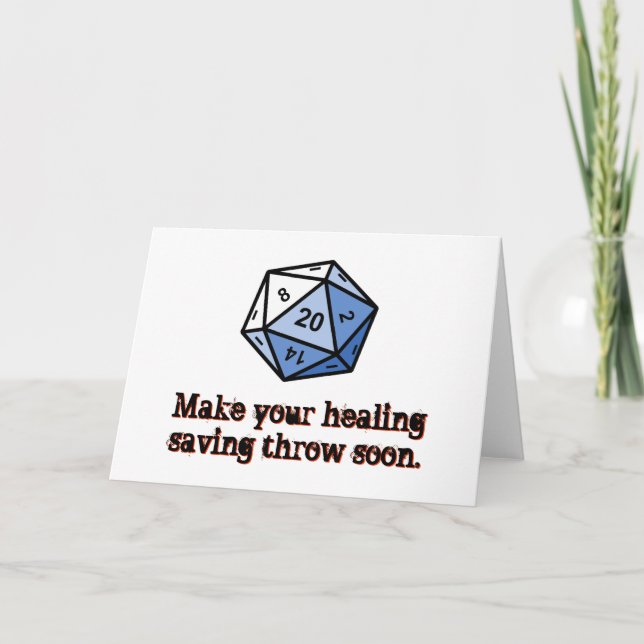Make Your Healing Saving Throw Soon Card (Front)