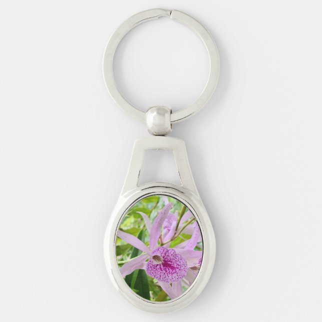 Make your keys beautiful with this orchid! keychain (Front)