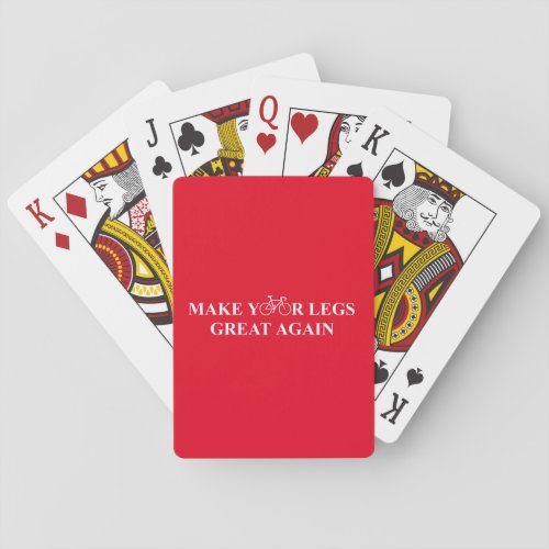 Make Your Legs Great Again Poker Cards