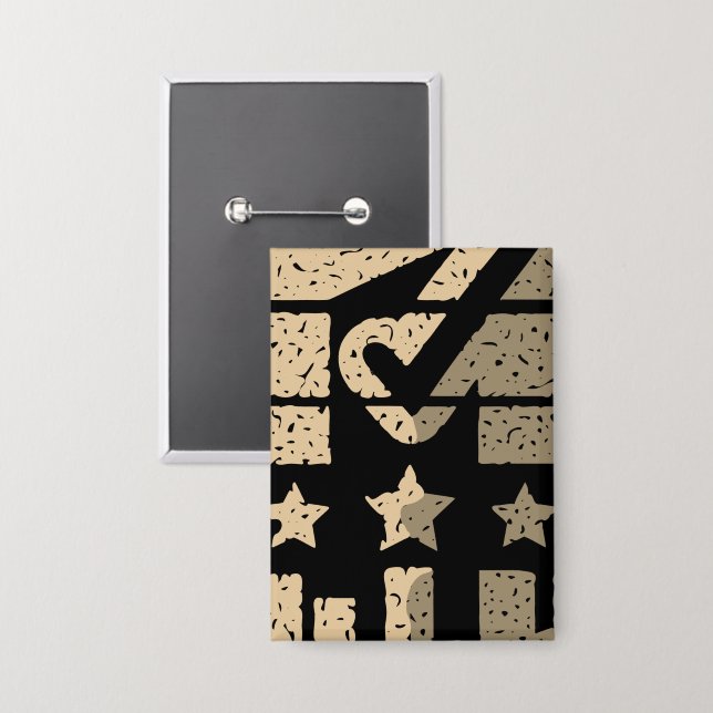 Make Your Mark Button (Front/Back)