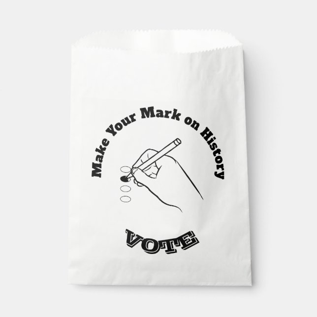 Make Your Mark on History Favor Bag (Front)