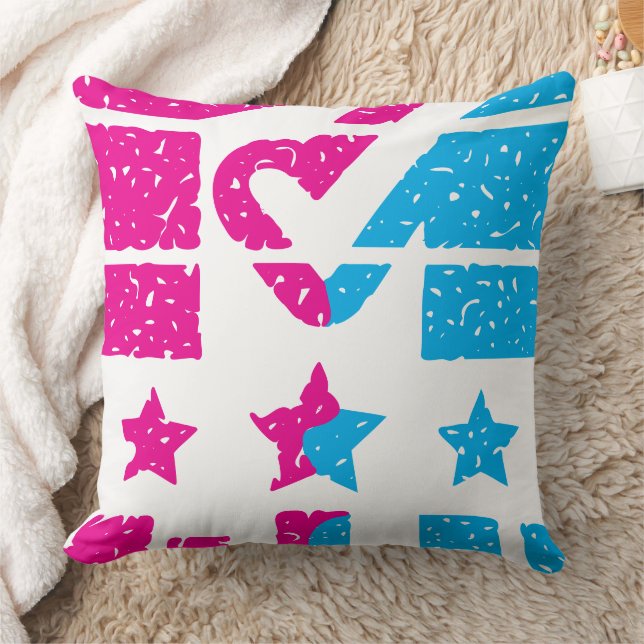 Make Your Mark Throw Pillow (Blanket)
