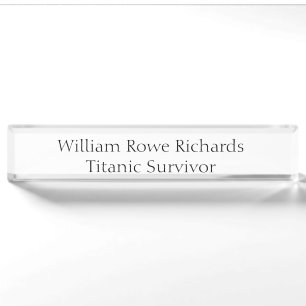 Make Your Name Known Desk Nameplate by Janz