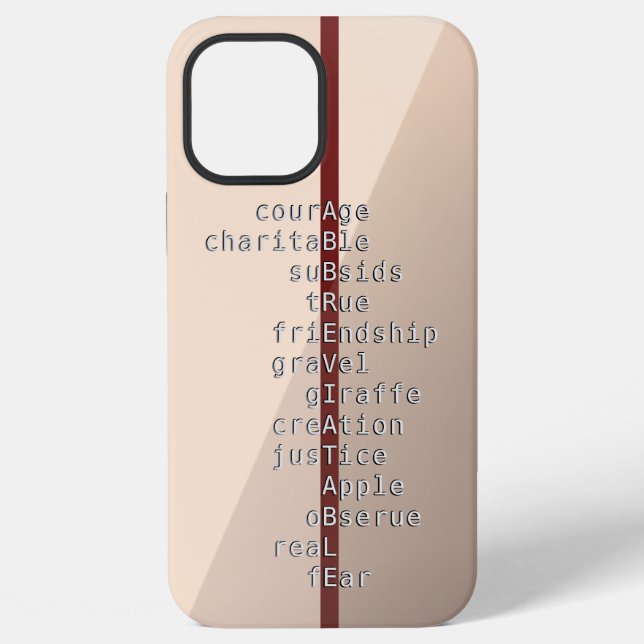 Make your name or message with Crosswords? Case-Ma Iphone Case (Back)