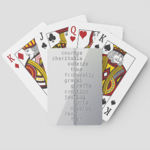 Make your name or message with Crosswords? Poker Cards