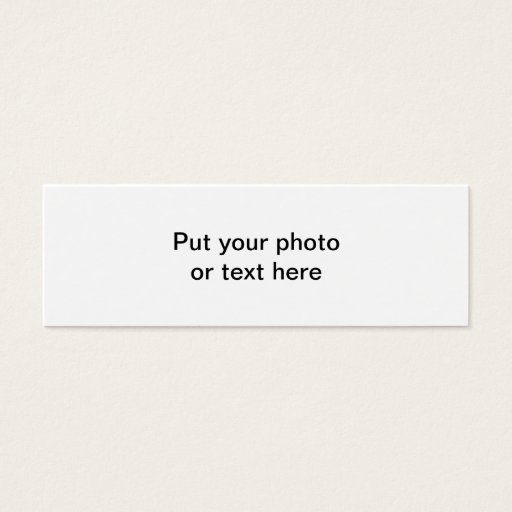 Customizable Make Your One Of A Kind Bookmark Business Card