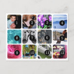 Make your own 12 photos mailing postcard