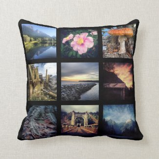 Make Your Own 18 Instagram Photo Collage Throw Pillow