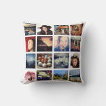 Make Your Own 32 Instagram Photo Collage Throw Pillow at Zazzle