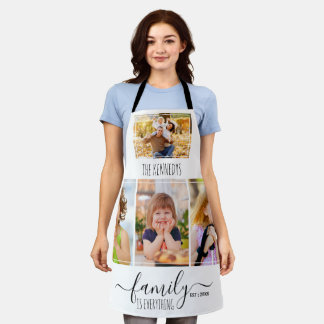 Make Your Own 4 Photo Collage Family Quote Name Apron