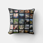 Make Your Own 50 Instagram Photo Collage Throw Pillow at Zazzle
