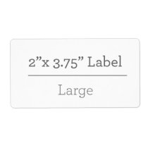 Make Your Own 8.5 X 11 Label