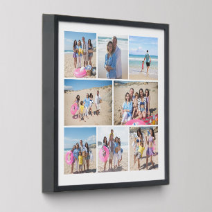Make Your Own 8 Photo Collage Personalized Peel And Stick Photo Tile