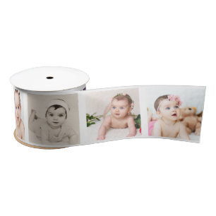 Make Your Own 8 Photo Personalized Satin Ribbon