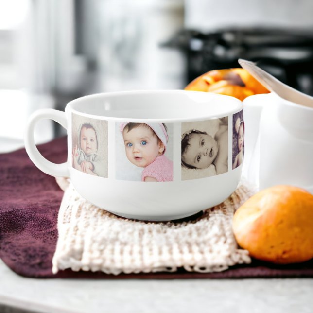 Make Your Own 8 Photo Personalized Soup Mug (Make Your Own 8 Photo Personalized Soup Mug from Ricaso. Upload your own photographs, photo gifts)