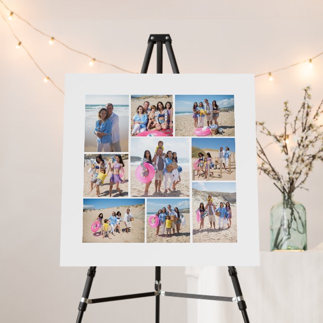 Make Your Own 9 Photo Collage Personalized Foam Board (In Situ (Stand))