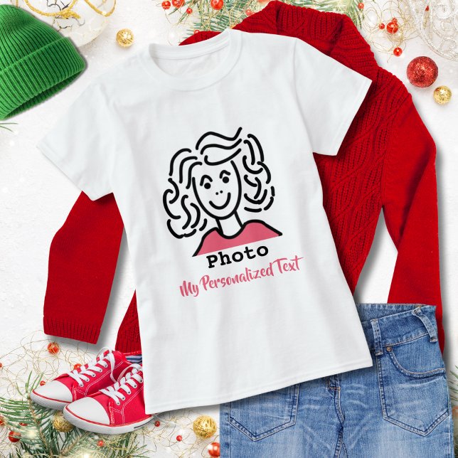 Make Your Own | Add Your Photo | Personalize Text  T-Shirt (Creator Uploaded)