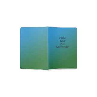 Make Your Own Adventure Blue Green Passport Holder