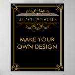 Make Your Own Art Deco Gatsby Poster at Zazzle
