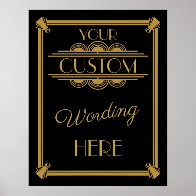Make your own Art Deco Gatsby poster (Front)