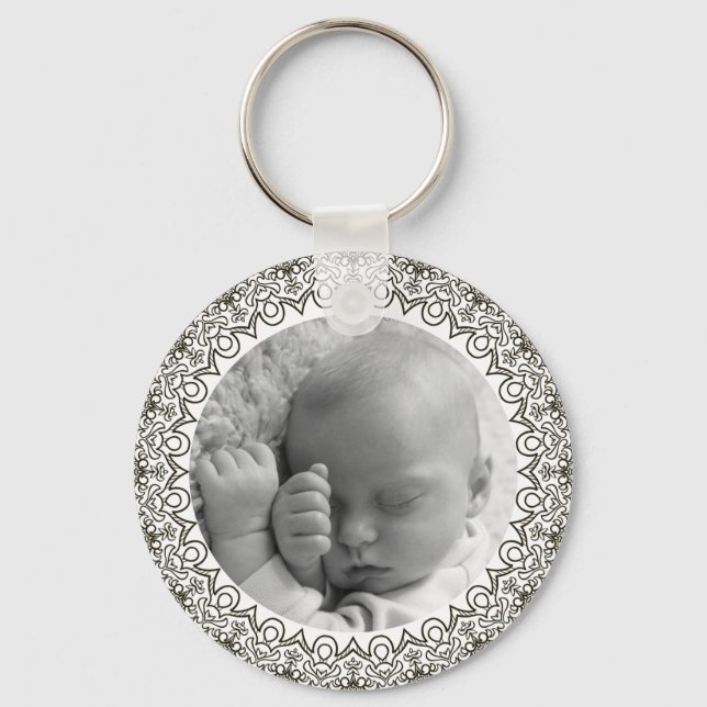 Make Your Own Baby Photo Keychain (Front)