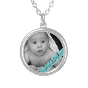 Make Your Own Baby Photo Name Mommy Necklace