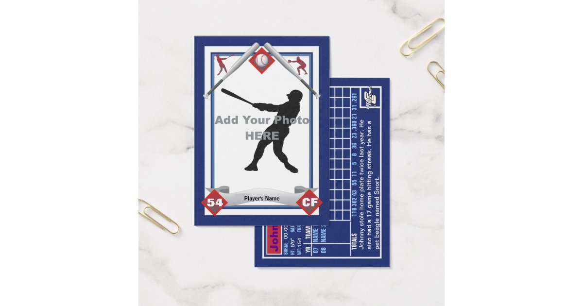 Make Your Own Baseball Card | Zazzle
