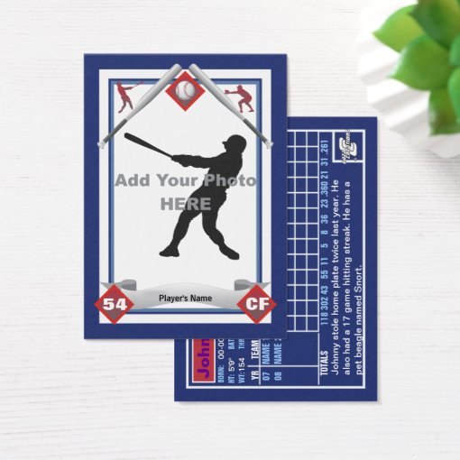 Make Your Own Baseball Card Zazzle