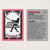 Make Your Own Baseball Card (Front & Back)